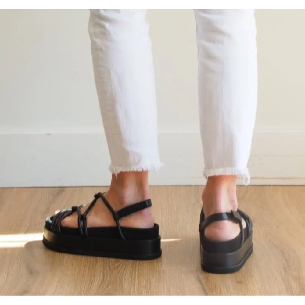 ROAM Linky Platform, Black Rommie sandal Women's Size 40 EU/US 10